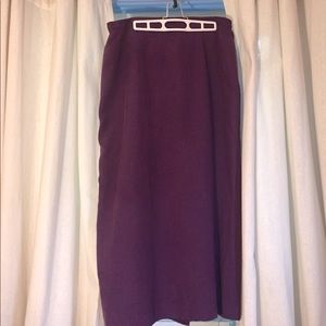 Vintage Tailored royal purple skirt.